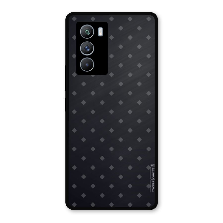 Lavish Diamond Pattern Metal Back Case for iQOO 9 SE