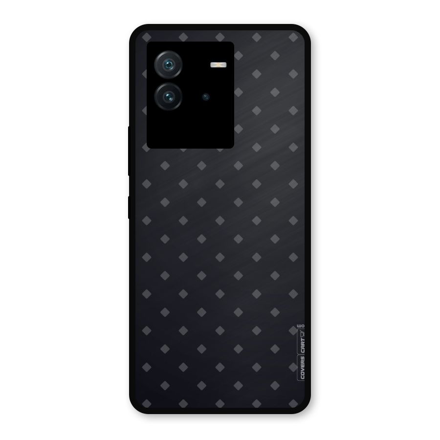 Lavish Diamond Pattern Metal Back Case for iQOO Neo 6 5G