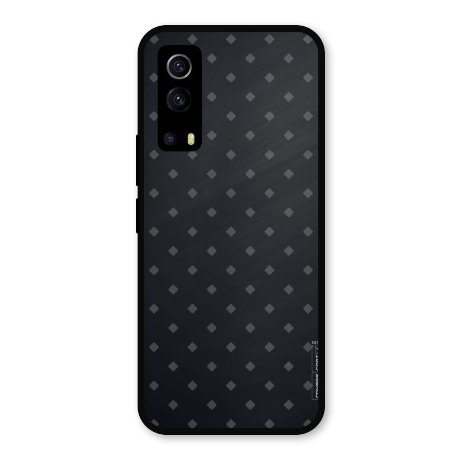 Lavish Diamond Pattern Metal Back Case for iQOO Z3