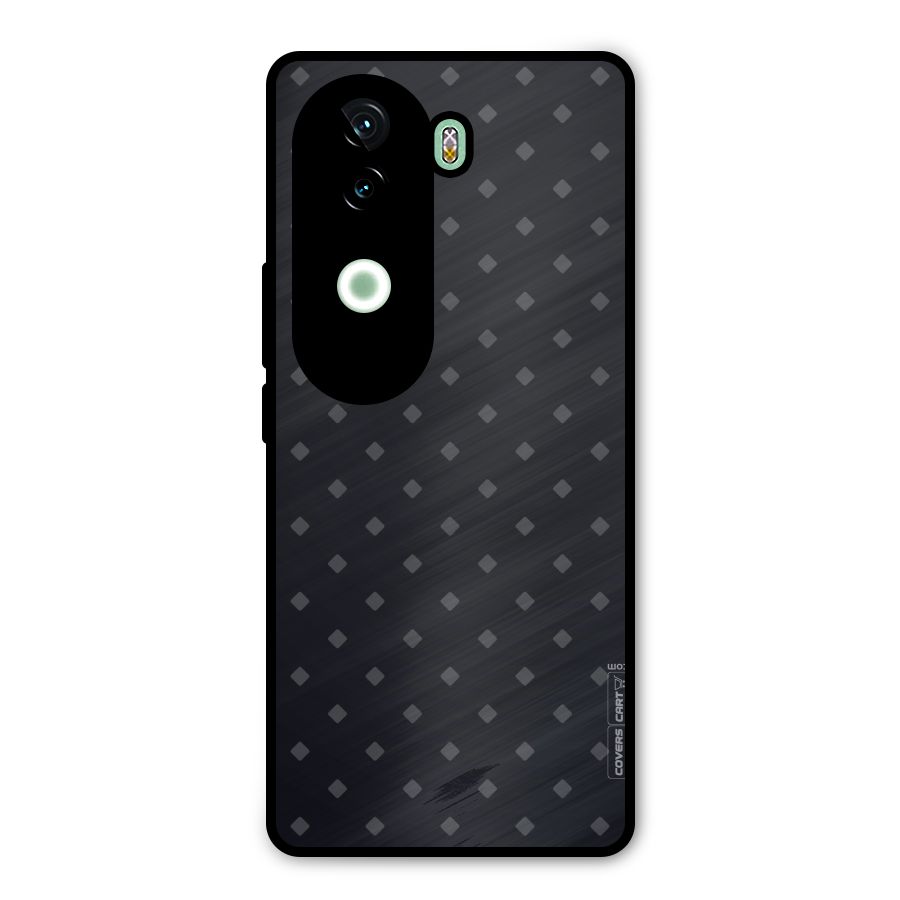 Lavish Diamond Pattern Metal Back Case for iQOO Z9s