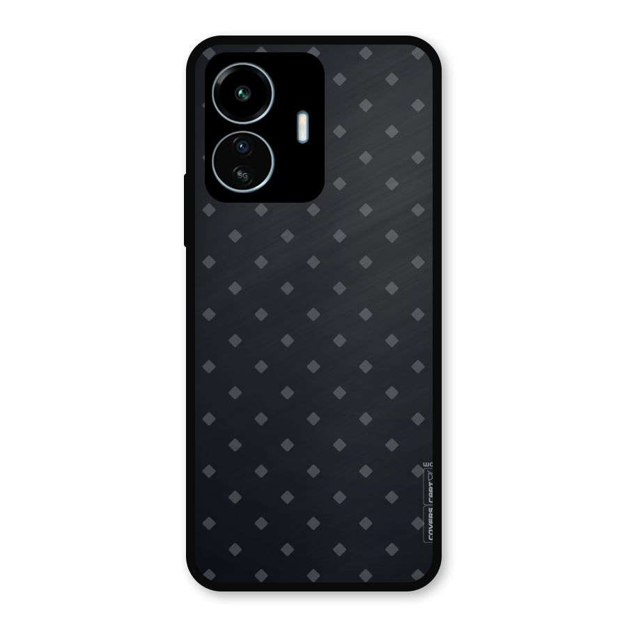 Lavish Diamond Pattern Metal Back Case for vivo iQOO Z6 Lite 5G