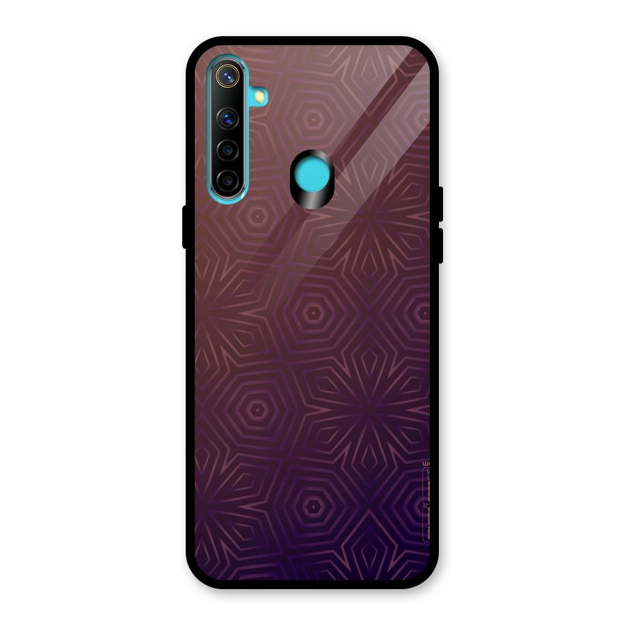 Lavish Purple Pattern Glass Back Case for Realme Narzo 10