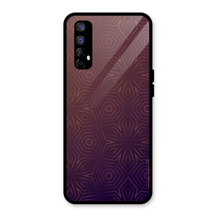 Lavish Purple Pattern Glass Back Case for Realme Narzo 20 Pro