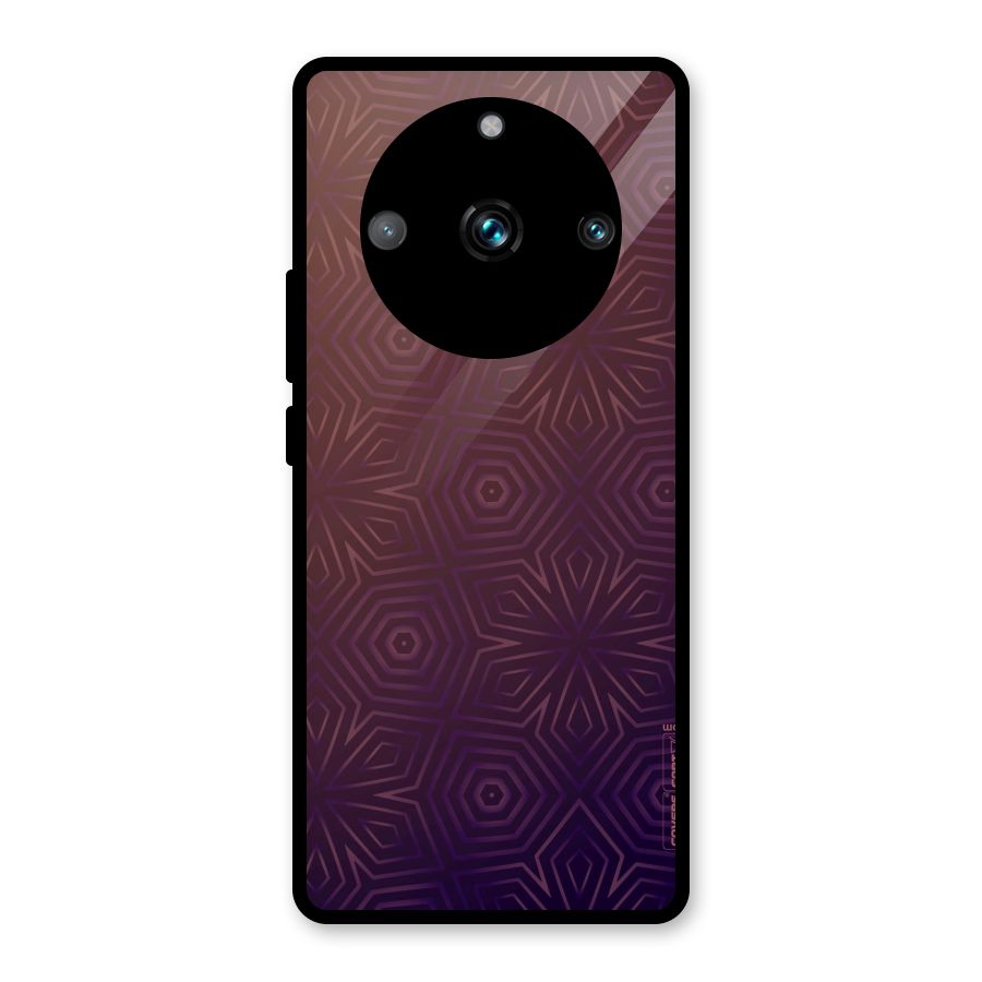 Lavish Purple Pattern Glass Back Case for Realme Narzo 60 Pro