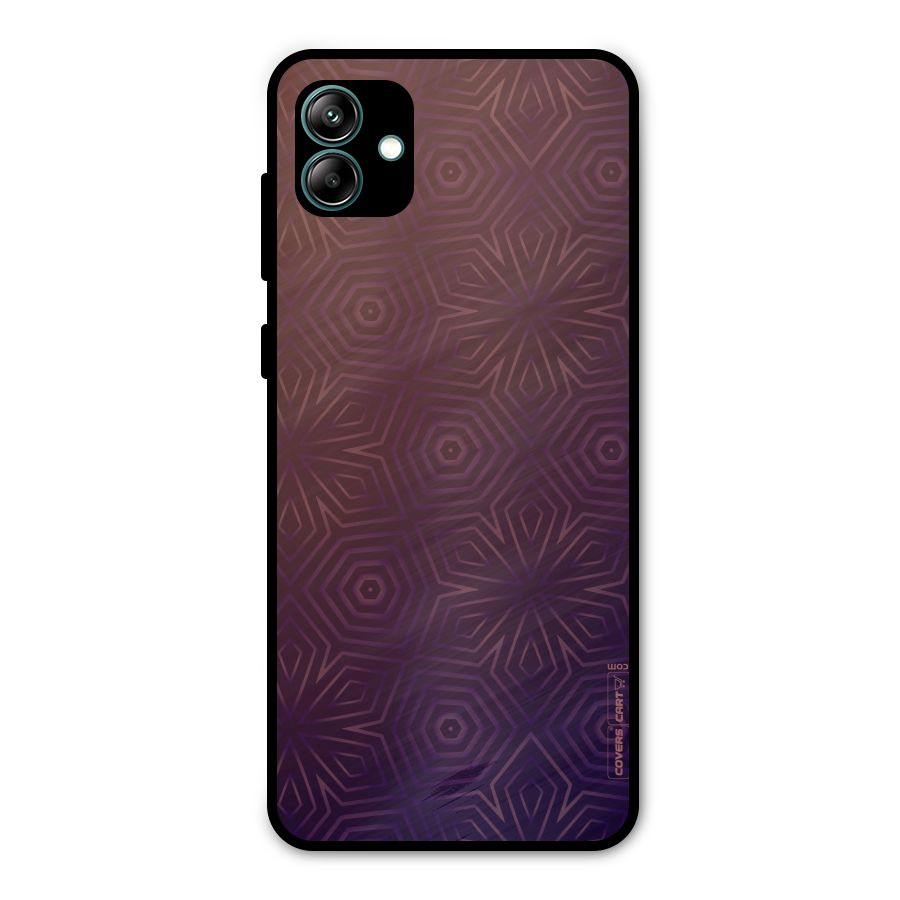 Lavish Purple Pattern Metal Back Case for Galaxy A04
