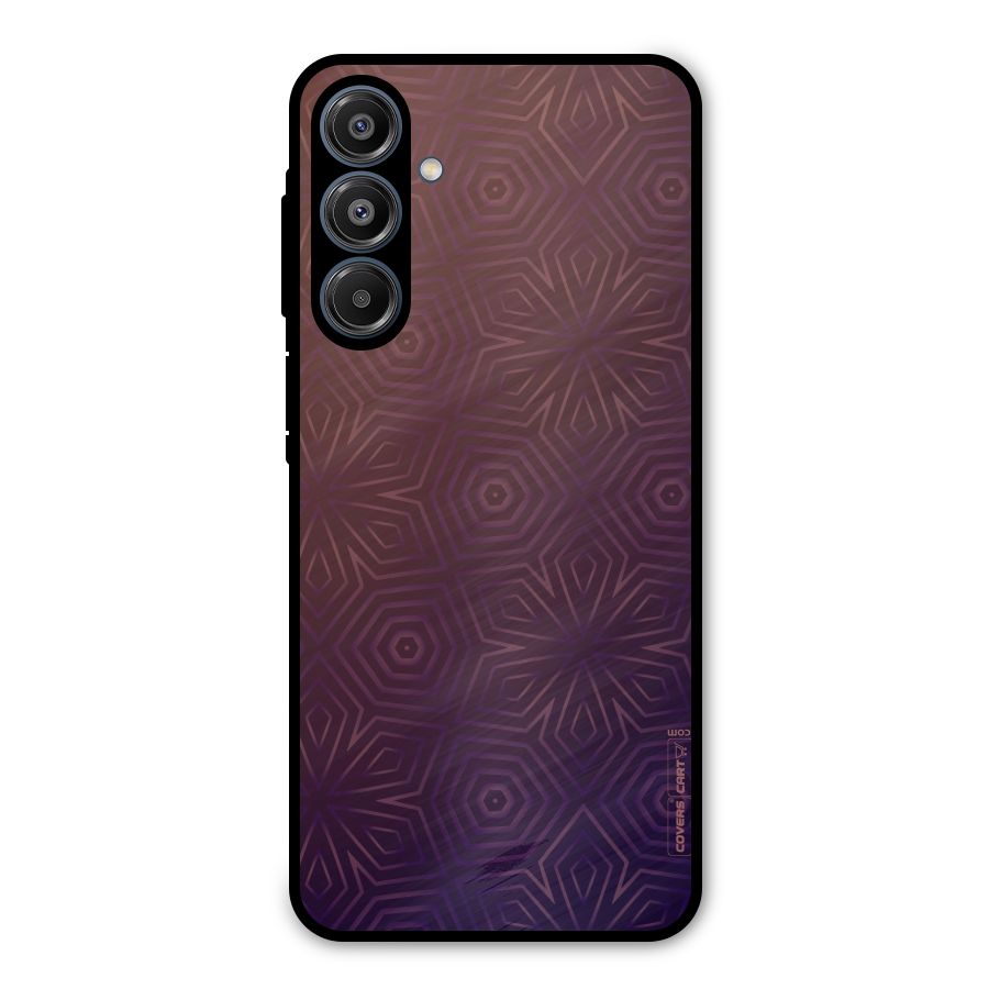 Lavish Purple Pattern Metal Back Case for Galaxy A16 5G