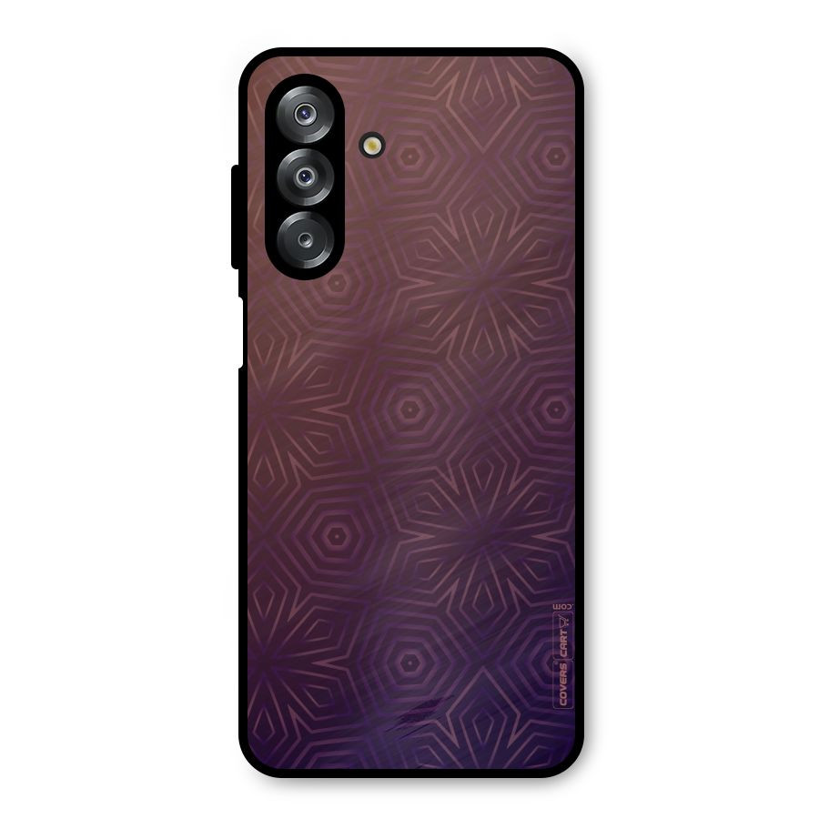 Lavish Purple Pattern Metal Back Case for Galaxy A26