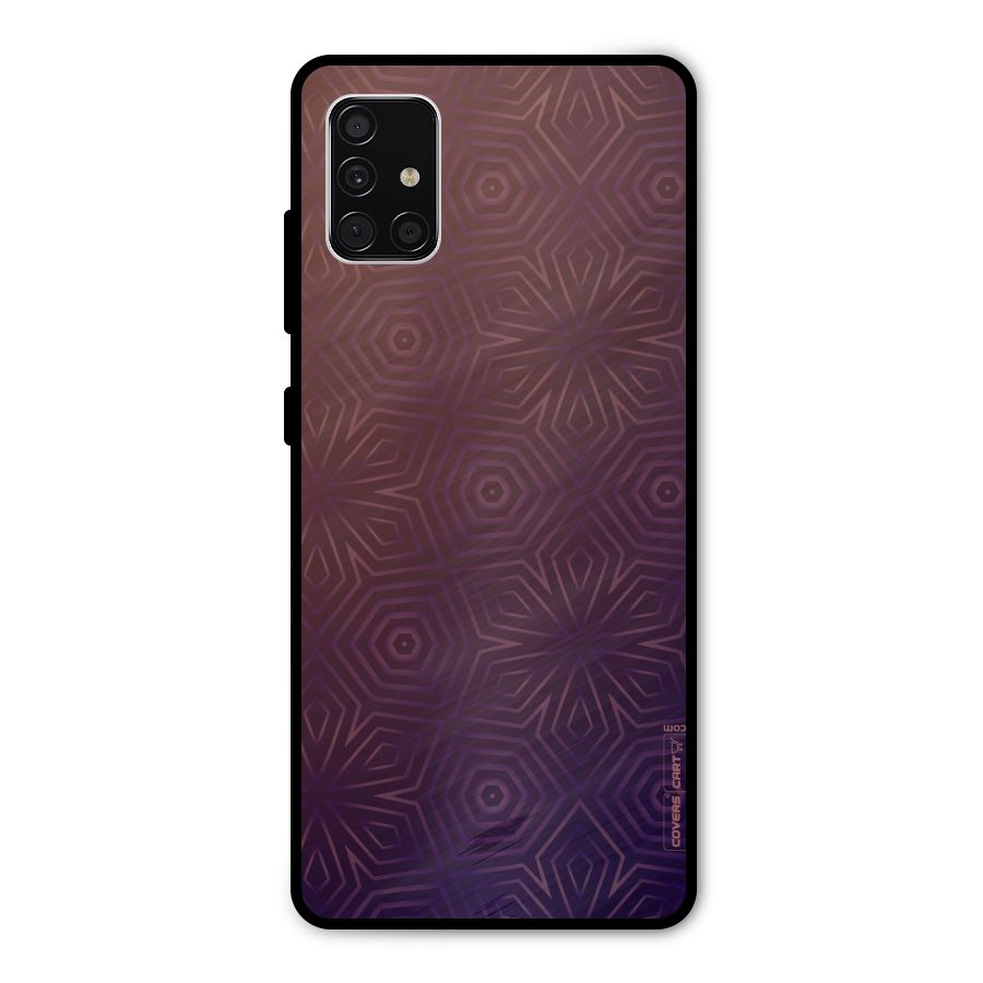 Lavish Purple Pattern Metal Back Case for Galaxy A51