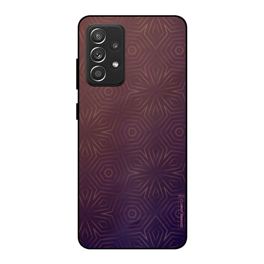 Lavish Purple Pattern Metal Back Case for Galaxy A52s 5G