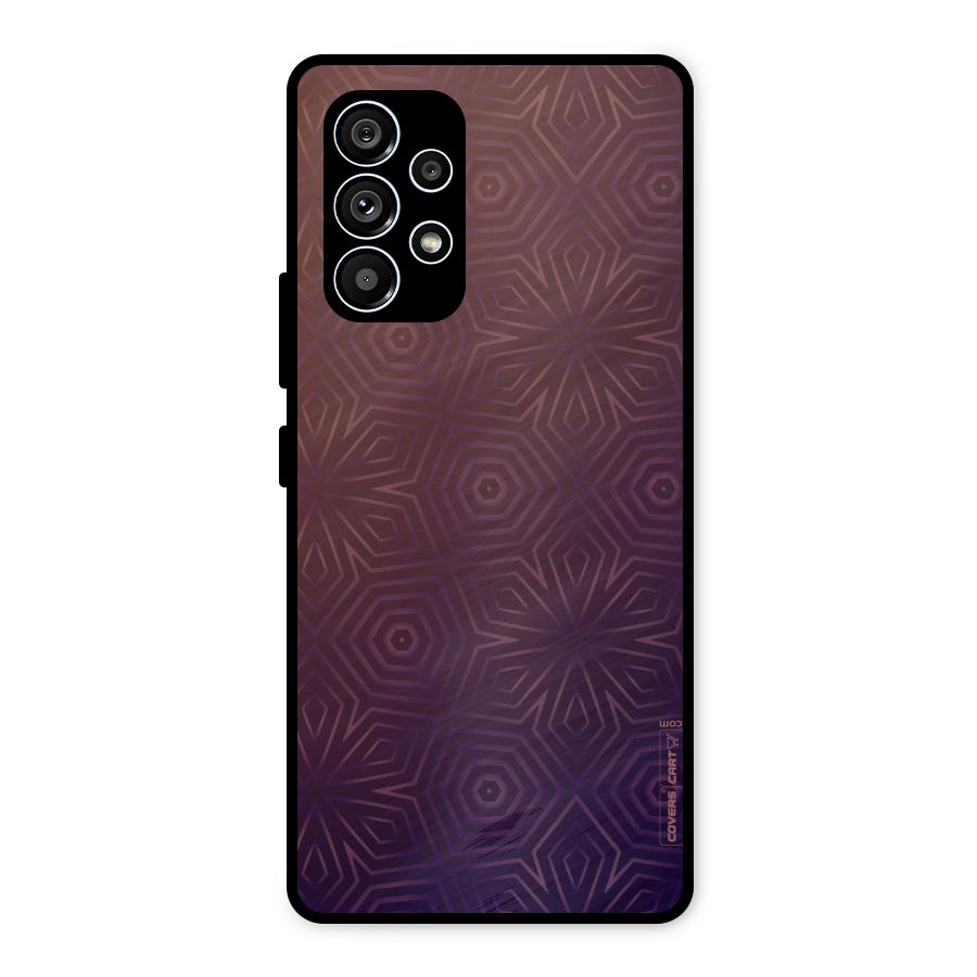 Lavish Purple Pattern Metal Back Case for Galaxy A53 5G