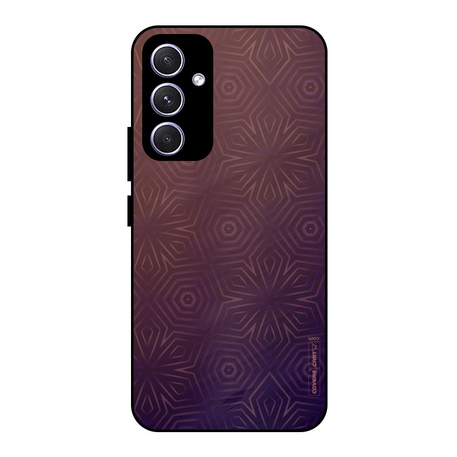Lavish Purple Pattern Metal Back Case for Galaxy A54