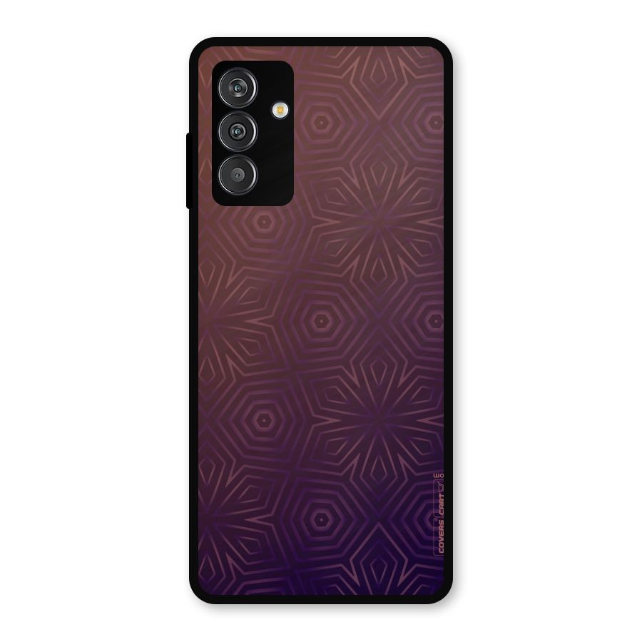 Lavish Purple Pattern Metal Back Case for Galaxy F13