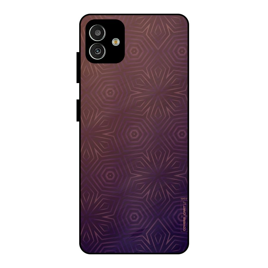 Lavish Purple Pattern Metal Back Case for Galaxy M13 5G