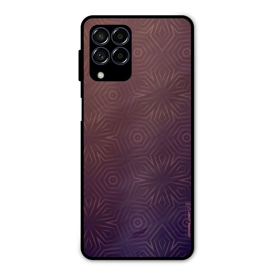 Lavish Purple Pattern Metal Back Case for Galaxy M53 5G