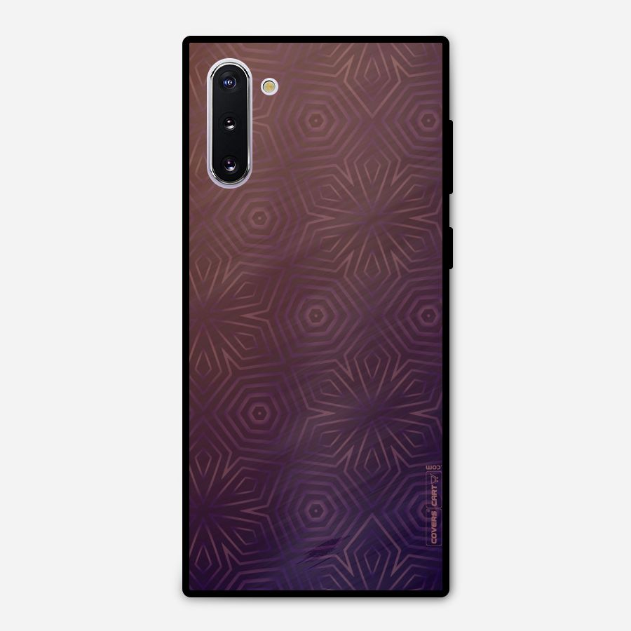 Lavish Purple Pattern Metal Back Case for Galaxy Note 10