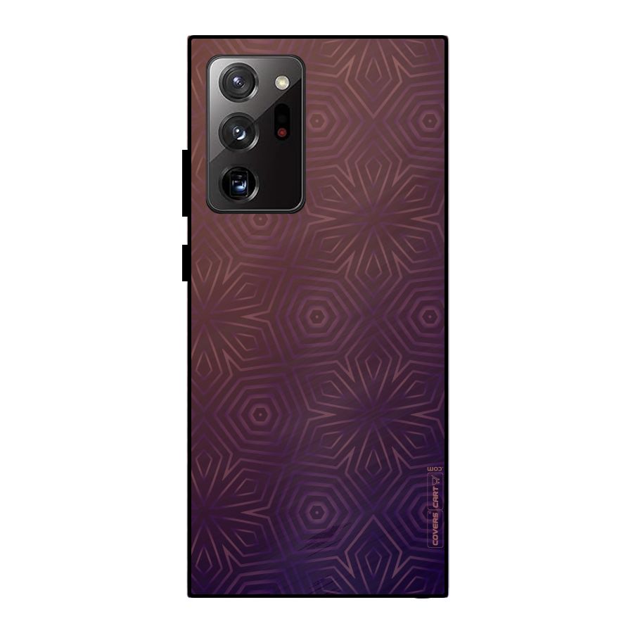 Lavish Purple Pattern Metal Back Case for Galaxy Note 20 Ultra
