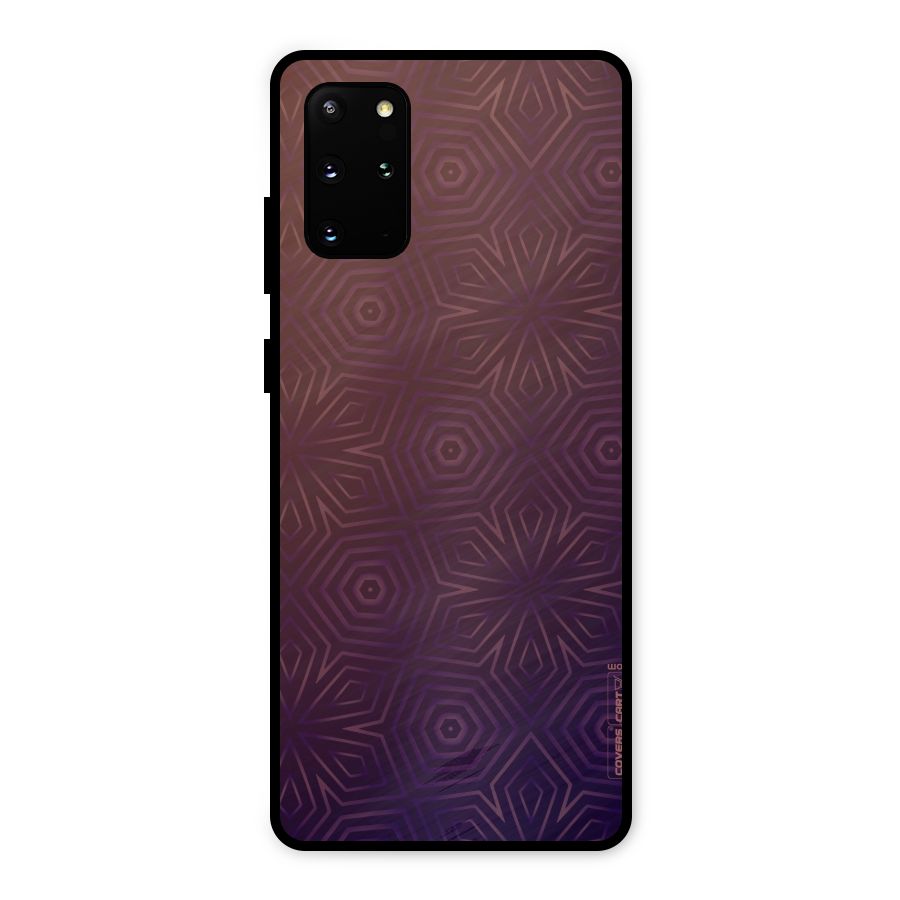Lavish Purple Pattern Metal Back Case for Galaxy S20 Plus