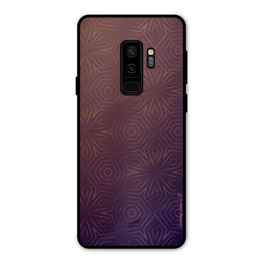 Lavish Purple Pattern Metal Back Case for Galaxy S9 Plus