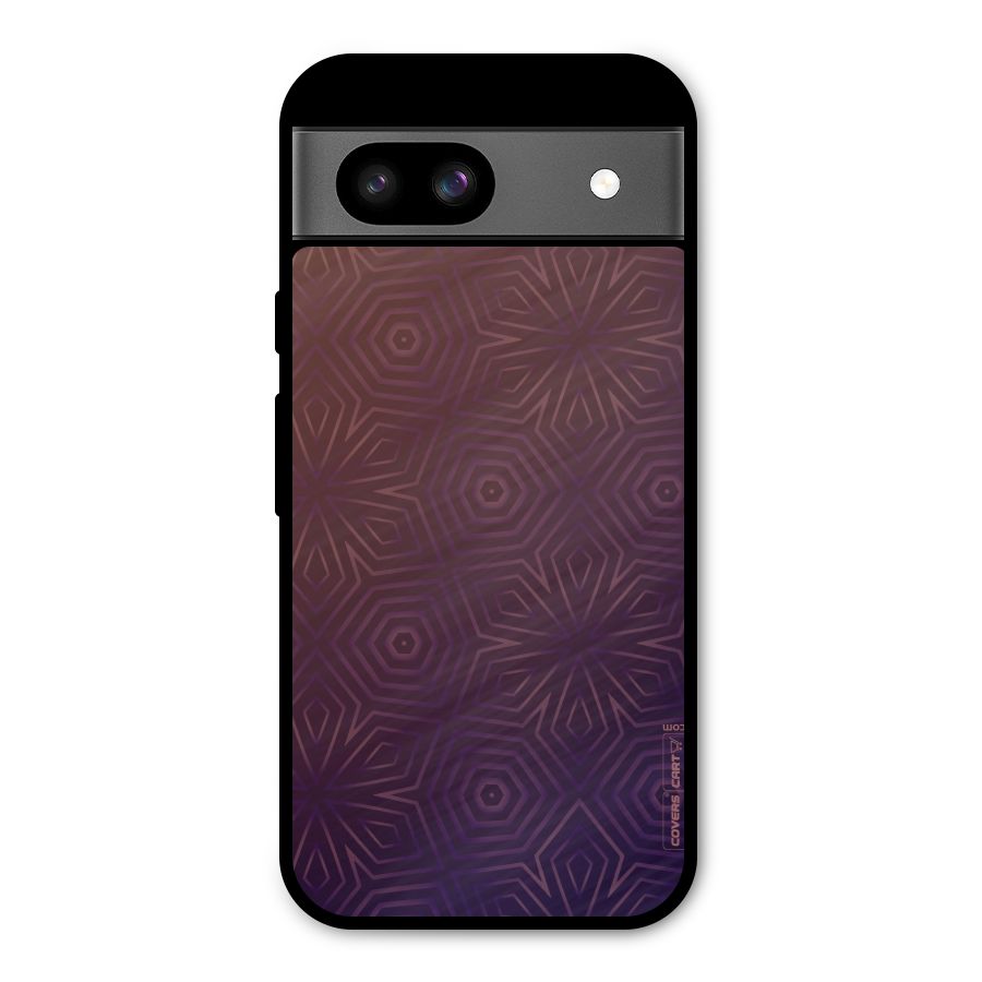 Lavish Purple Pattern Metal Back Case for Google Pixel 8a