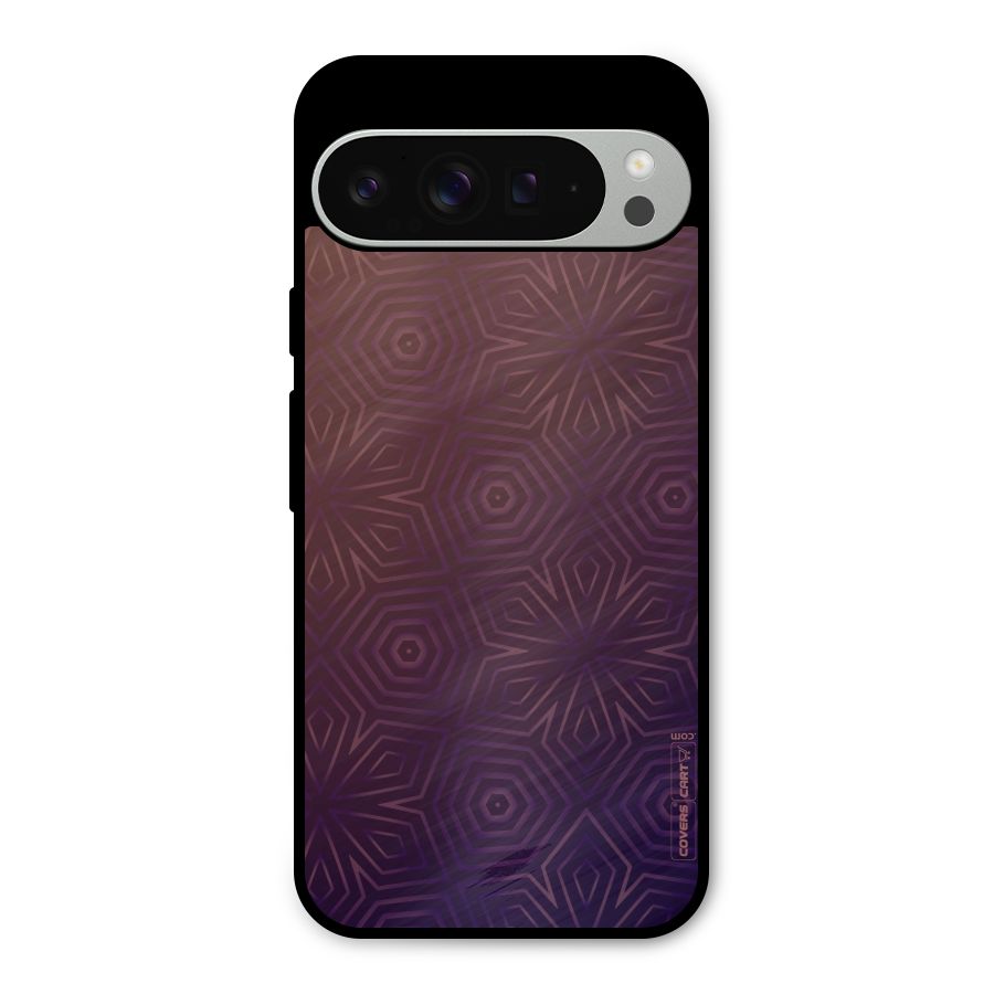 Lavish Purple Pattern Metal Back Case for Google Pixel 9 Pro XL