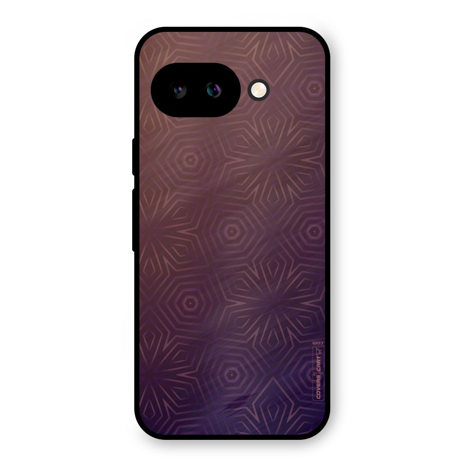 Lavish Purple Pattern Metal Back Case for Google Pixel 9a
