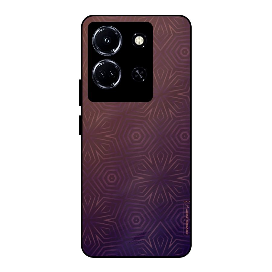 Lavish Purple Pattern Metal Back Case for Infinix Note 30 5G