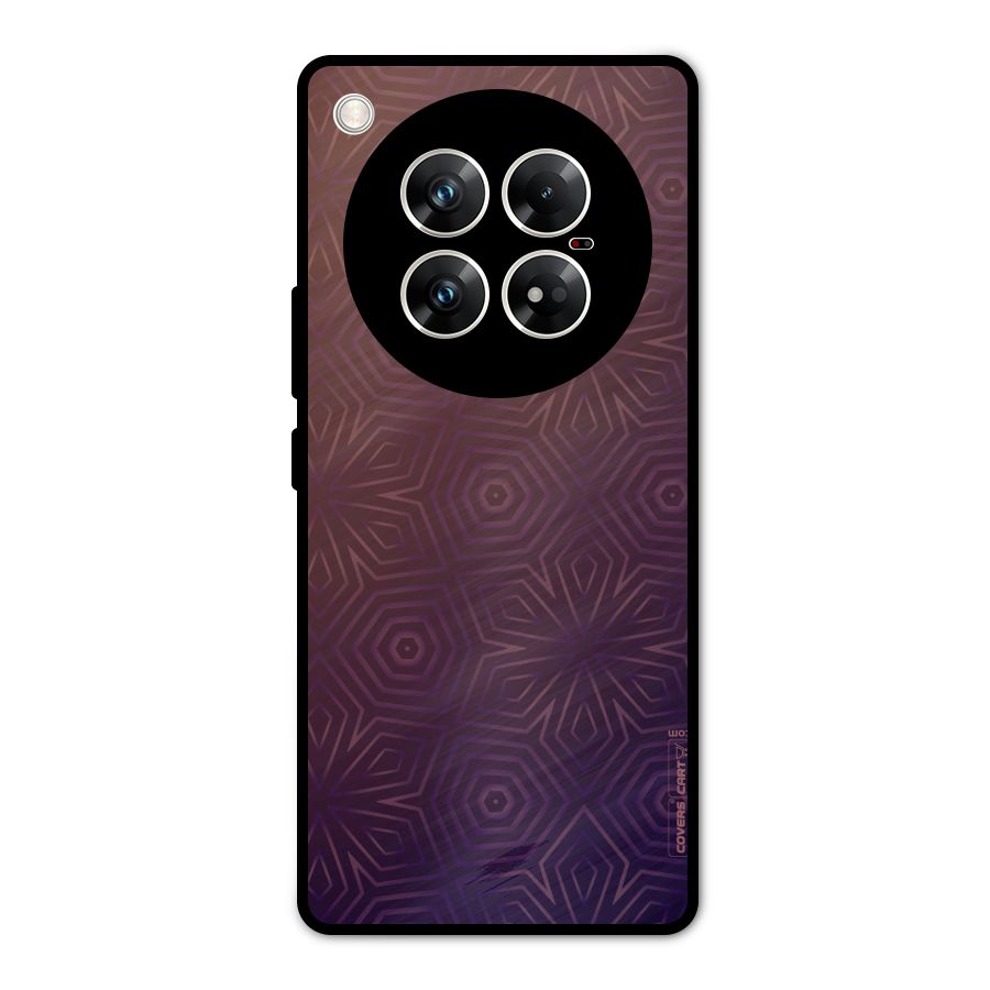 Lavish Purple Pattern Metal Back Case for Infinix Zero 40 5G