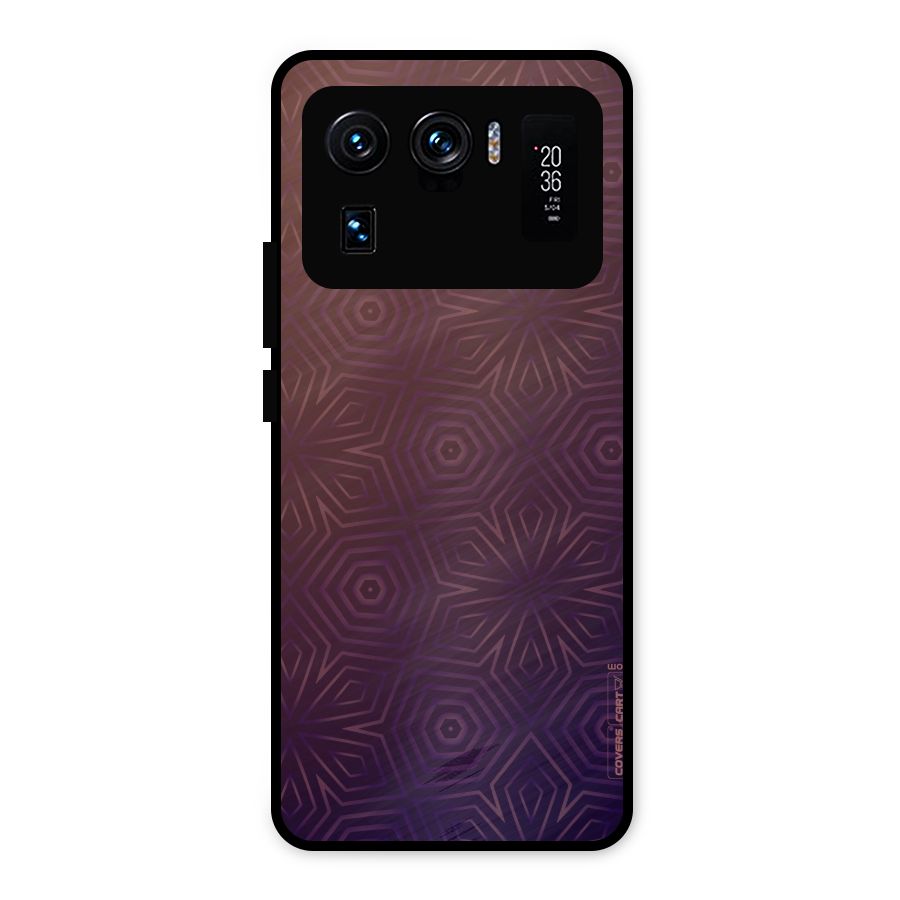 Lavish Purple Pattern Metal Back Case for Mi 11 Ultra