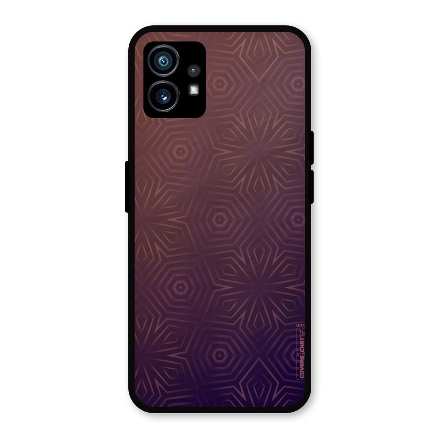 Lavish Purple Pattern Metal Back Case for Nothing Phone 1