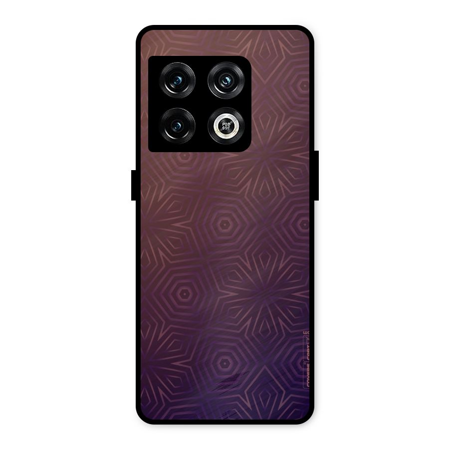 Lavish Purple Pattern Metal Back Case for OnePlus 10 Pro 5G