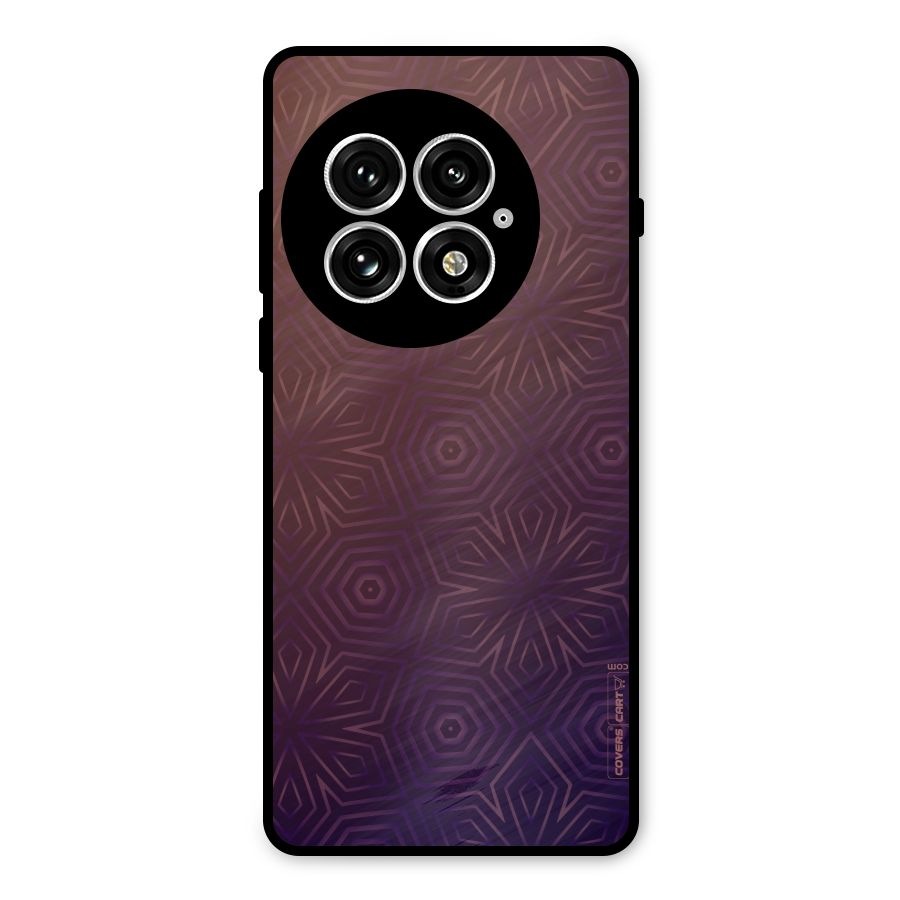 Lavish Purple Pattern Metal Back Case for OnePlus 13