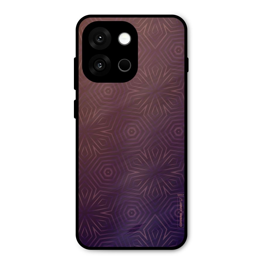 Lavish Purple Pattern Metal Back Case for OnePlus 13s