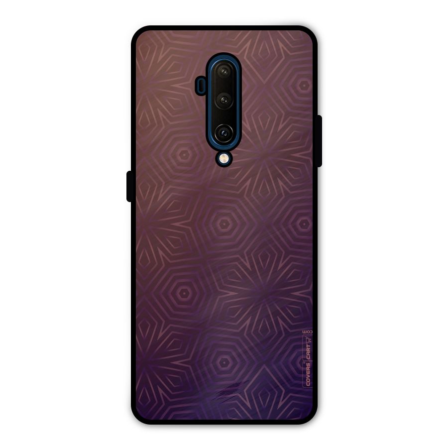 Lavish Purple Pattern Metal Back Case for OnePlus 7T Pro