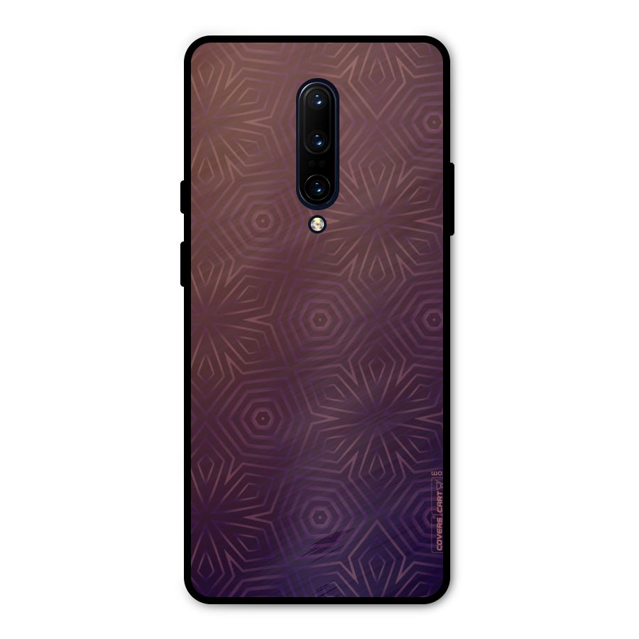 Lavish Purple Pattern Metal Back Case for OnePlus 7 Pro