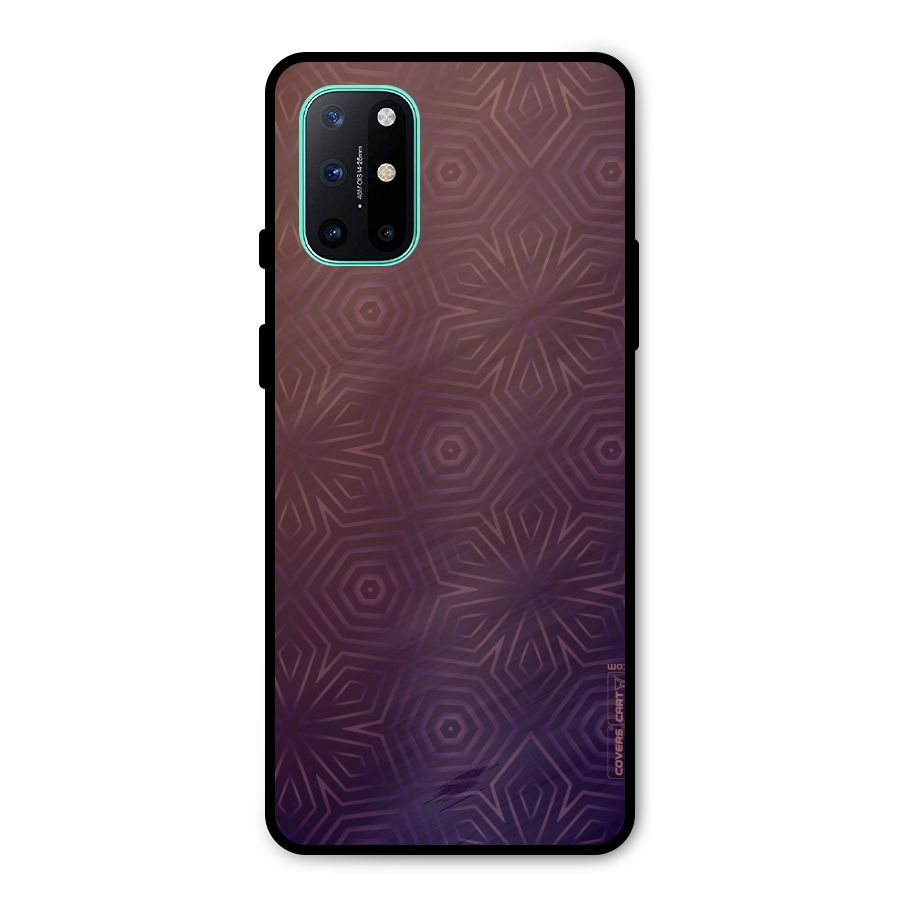 Lavish Purple Pattern Metal Back Case for OnePlus 8T