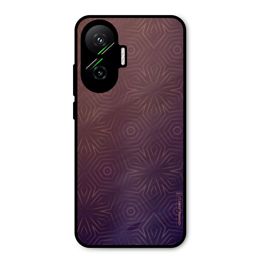 Lavish Purple Pattern Metal Back Case for Poco F7