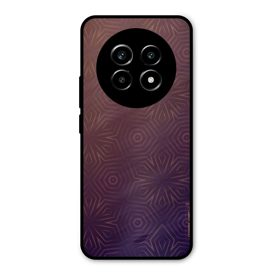 Lavish Purple Pattern Metal Back Case for Realme 13 Pro