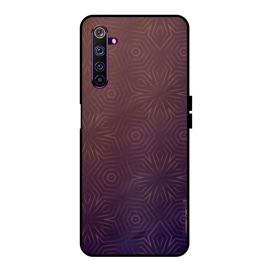 Lavish Purple Pattern Metal Back Case for Realme 6 Pro