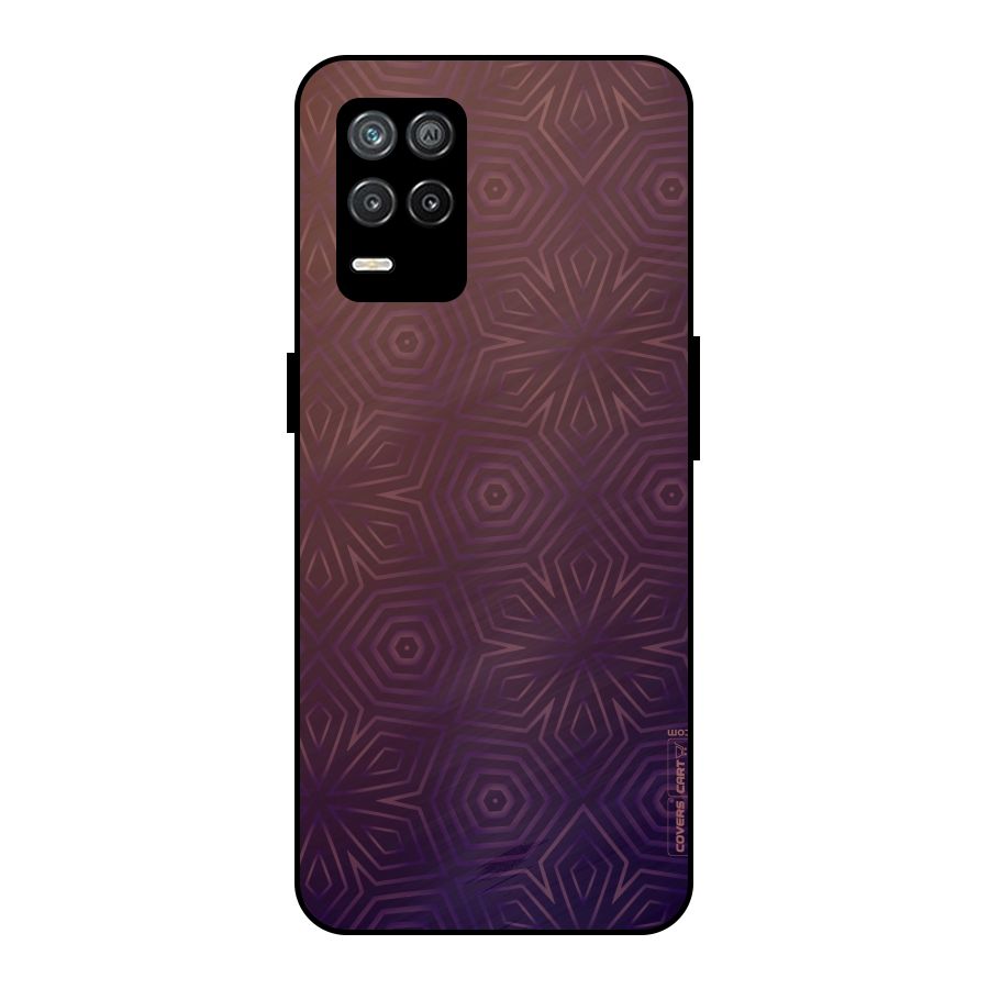 Lavish Purple Pattern Metal Back Case for Realme 9 5G