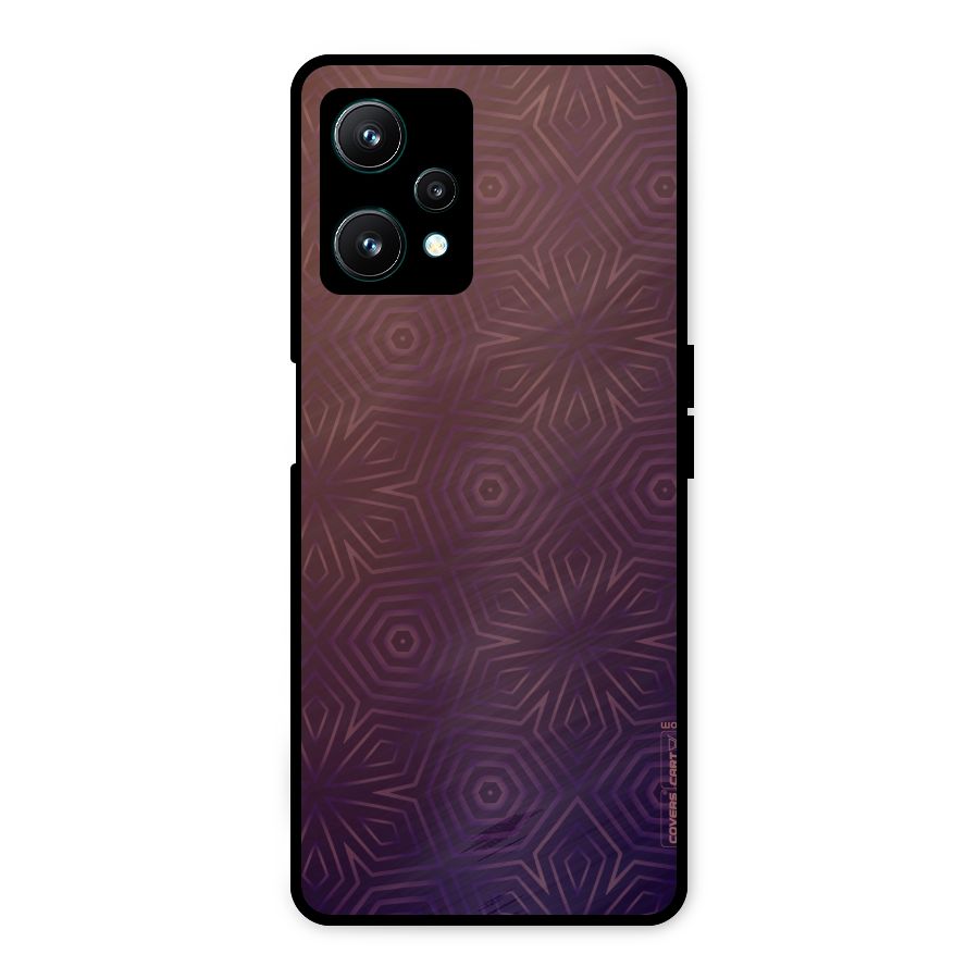 Lavish Purple Pattern Metal Back Case for Realme 9 Pro 5G