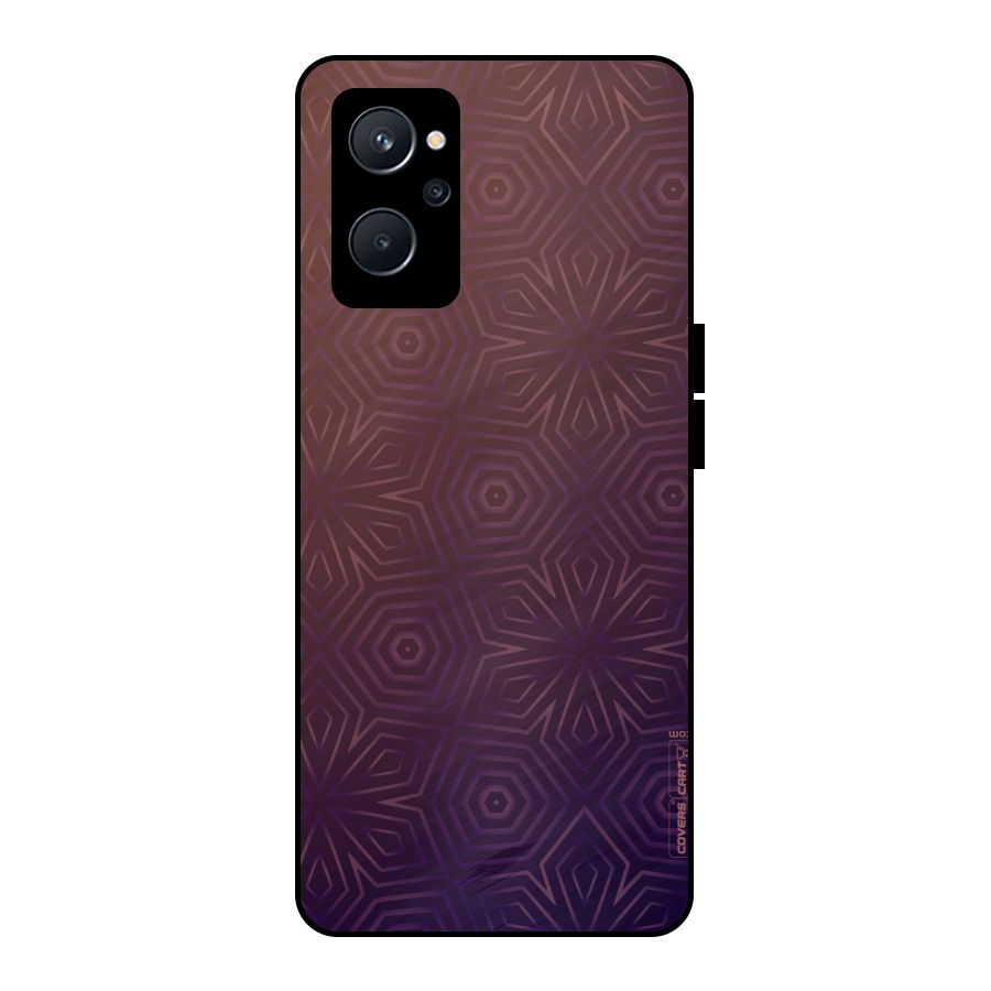 Lavish Purple Pattern Metal Back Case for Realme 9i 5G