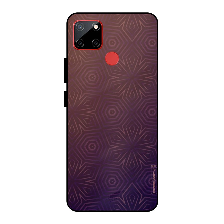 Lavish Purple Pattern Metal Back Case for Realme C12