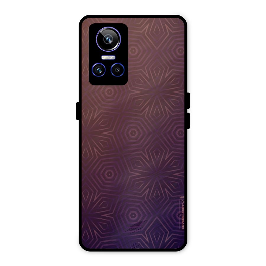 Lavish Purple Pattern Metal Back Case for Realme GT Neo 3