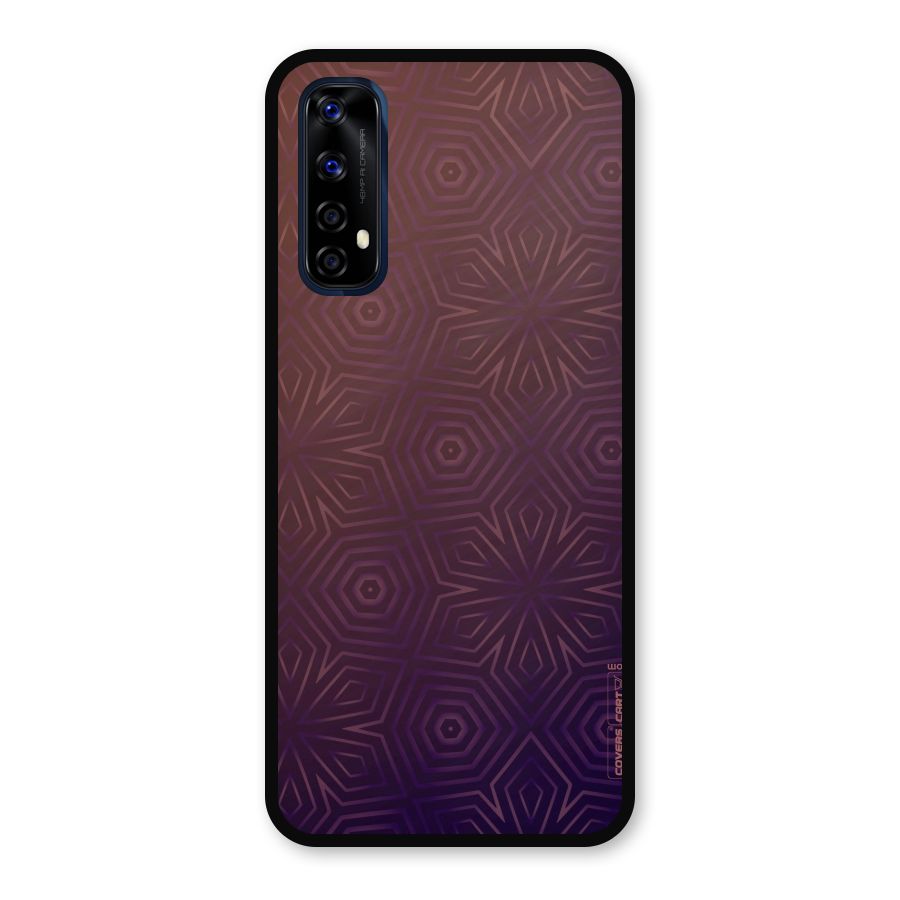 Lavish Purple Pattern Metal Back Case for Realme Narzo 20 Pro
