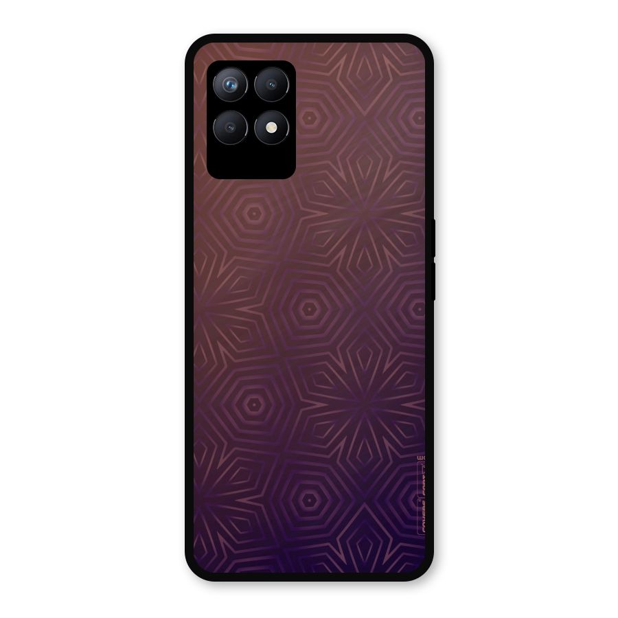 Lavish Purple Pattern Metal Back Case for Realme Narzo 50