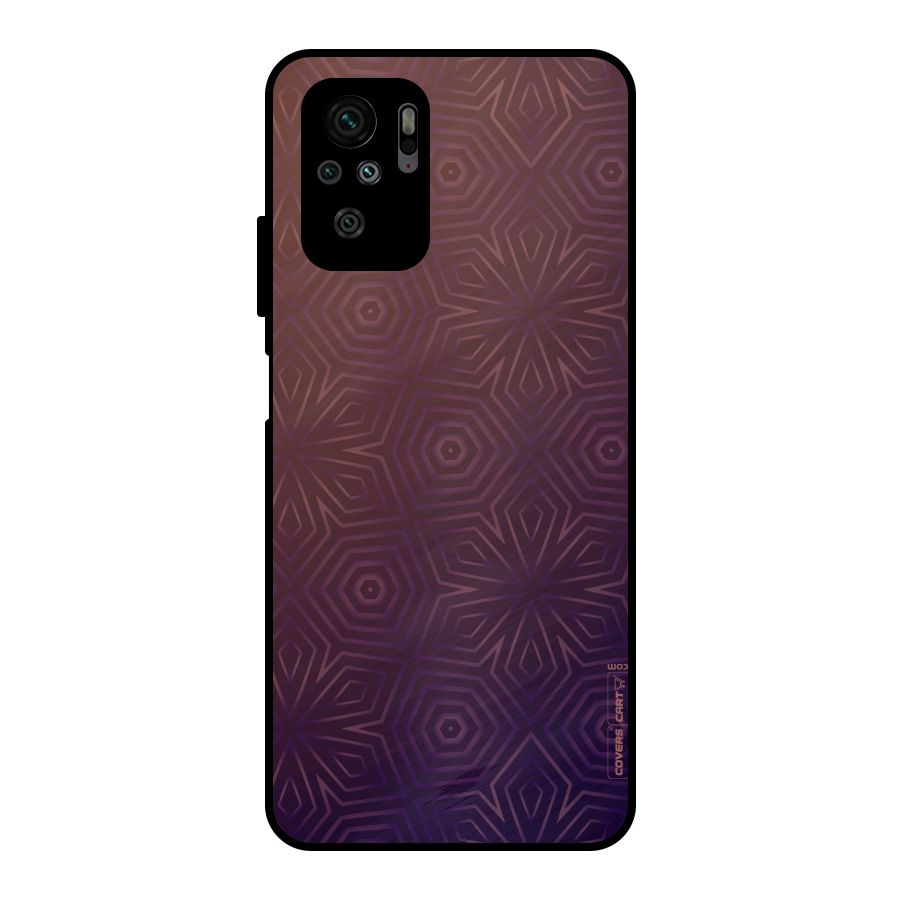 Lavish Purple Pattern Metal Back Case for Redmi Note 10S