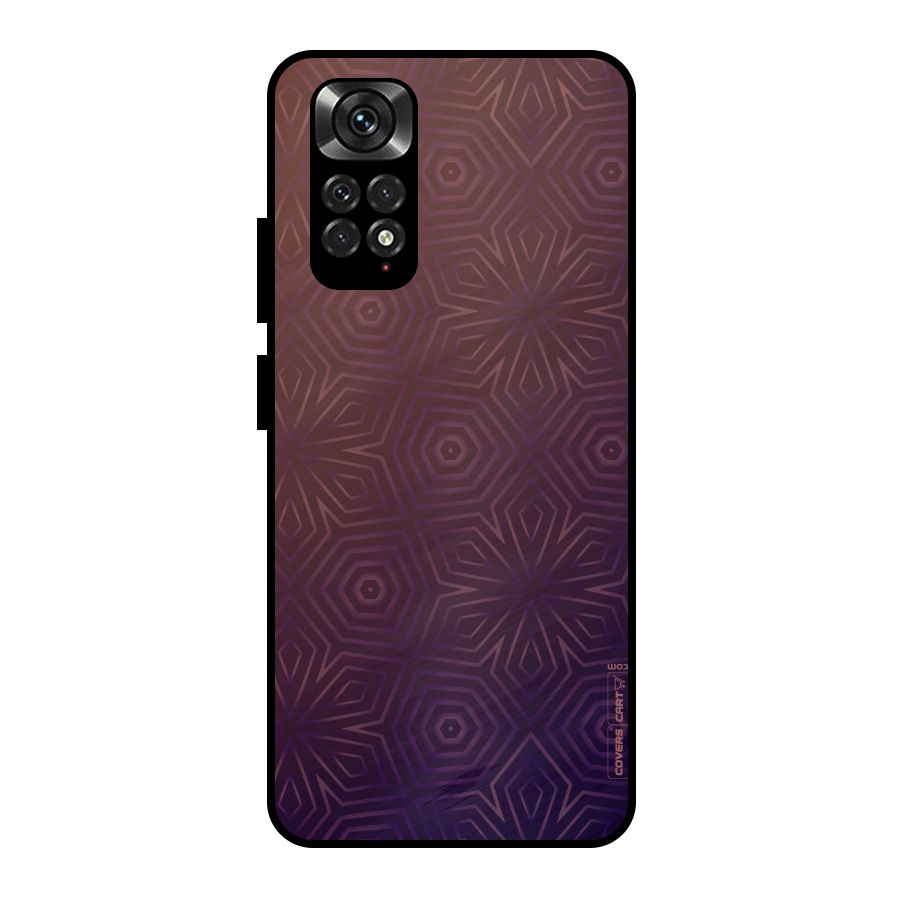 Lavish Purple Pattern Metal Back Case for Redmi Note 11 Pro Plus 5G