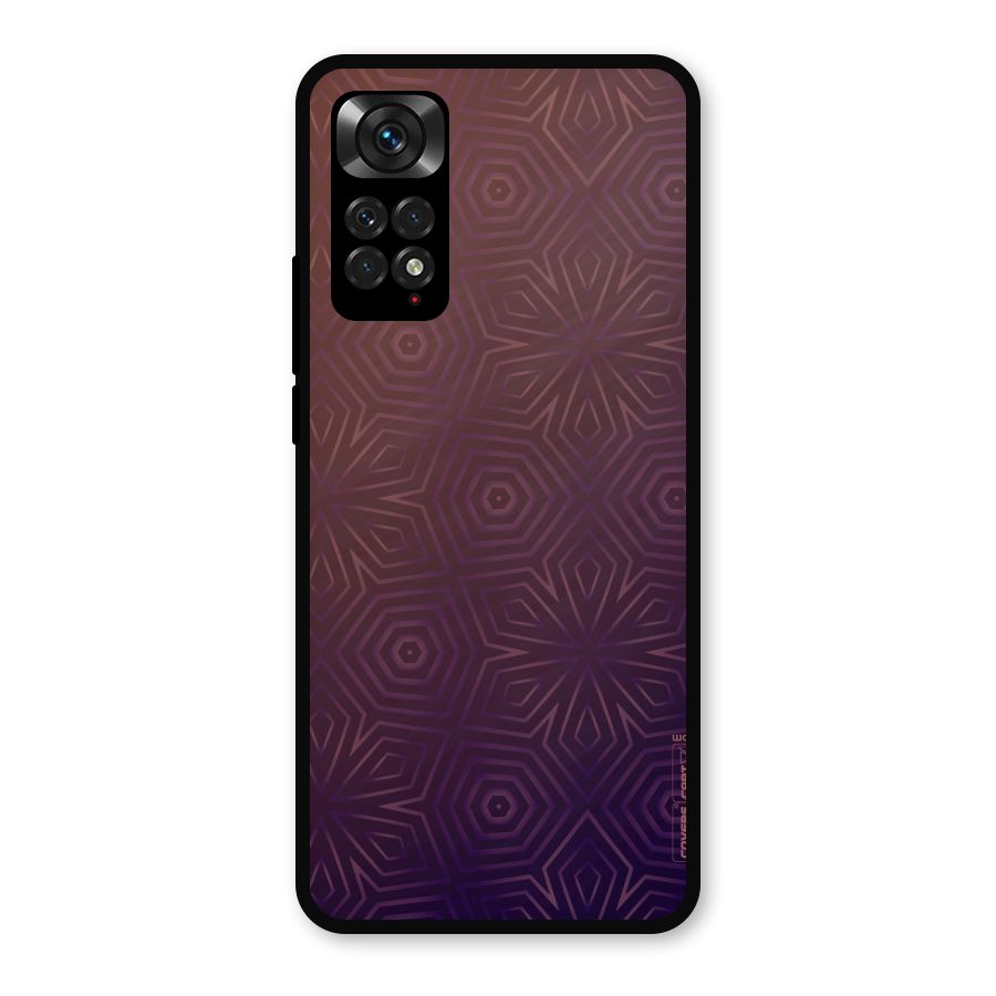 Lavish Purple Pattern Metal Back Case for Redmi Note 11s