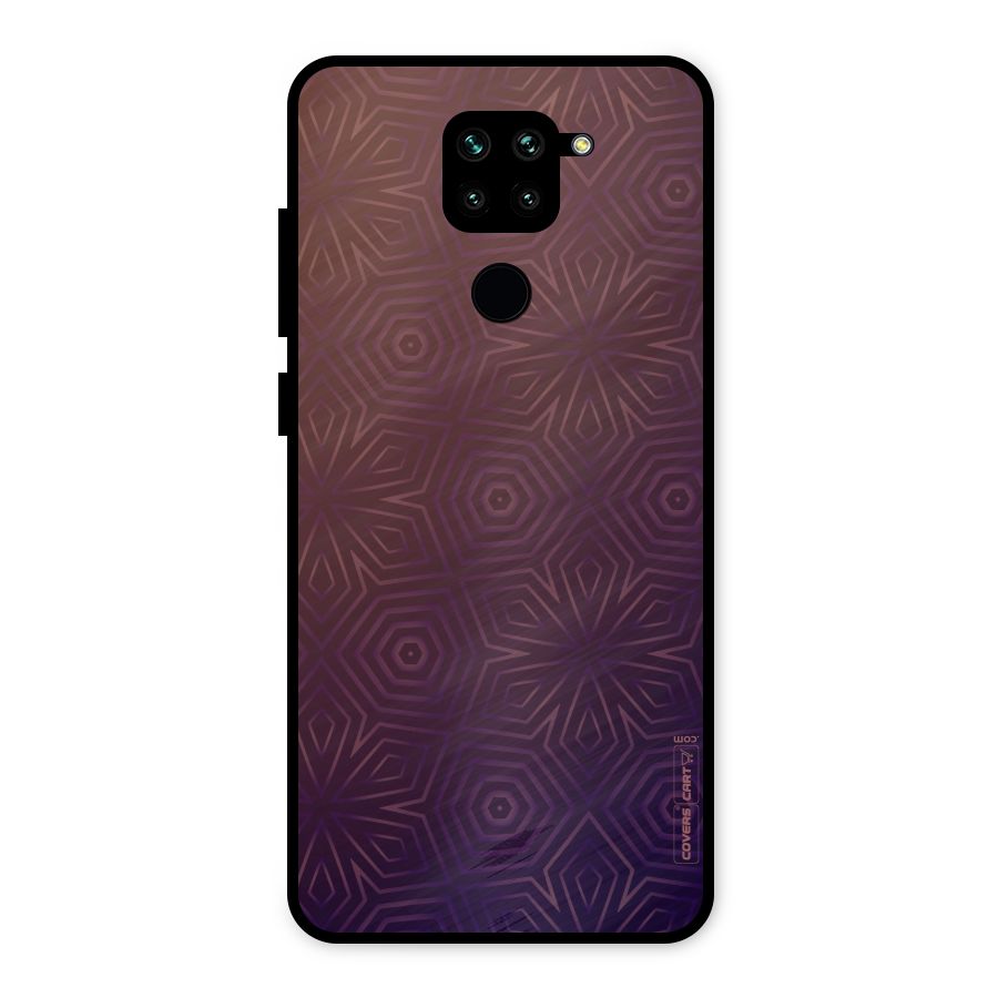 Lavish Purple Pattern Metal Back Case for Redmi Note 9