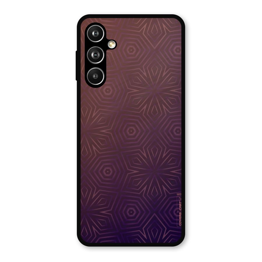 Lavish Purple Pattern Metal Back Case for Samsung Galaxy M54